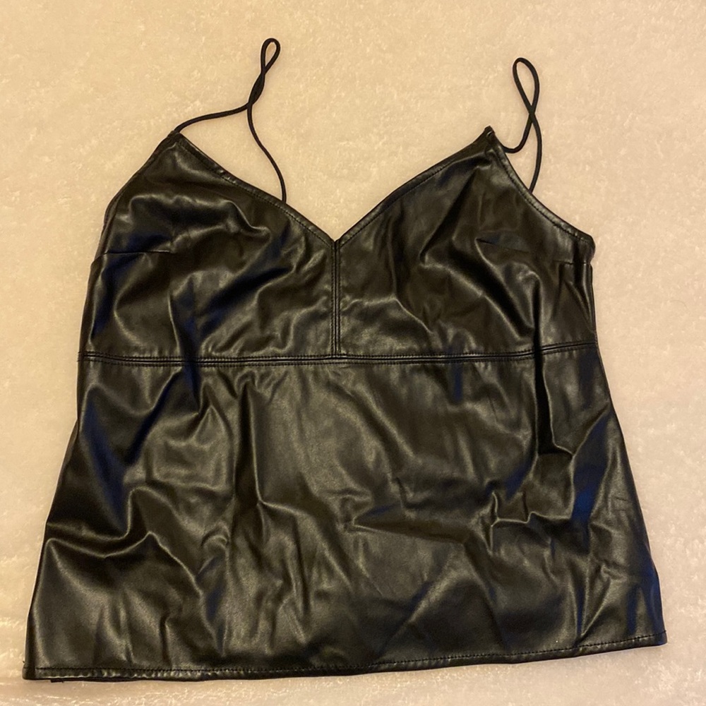 NWOT Leather Tank